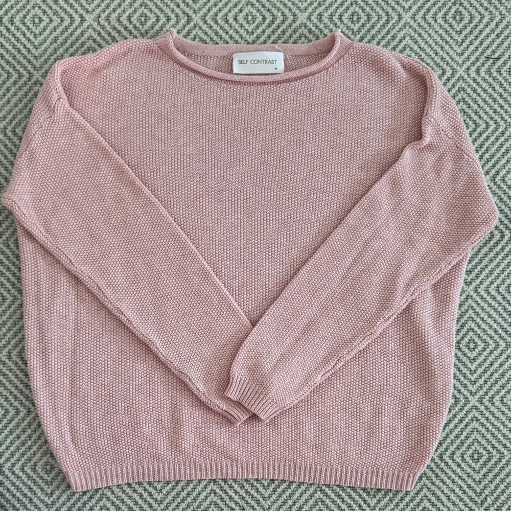 Self Contrast Women's Sweater
